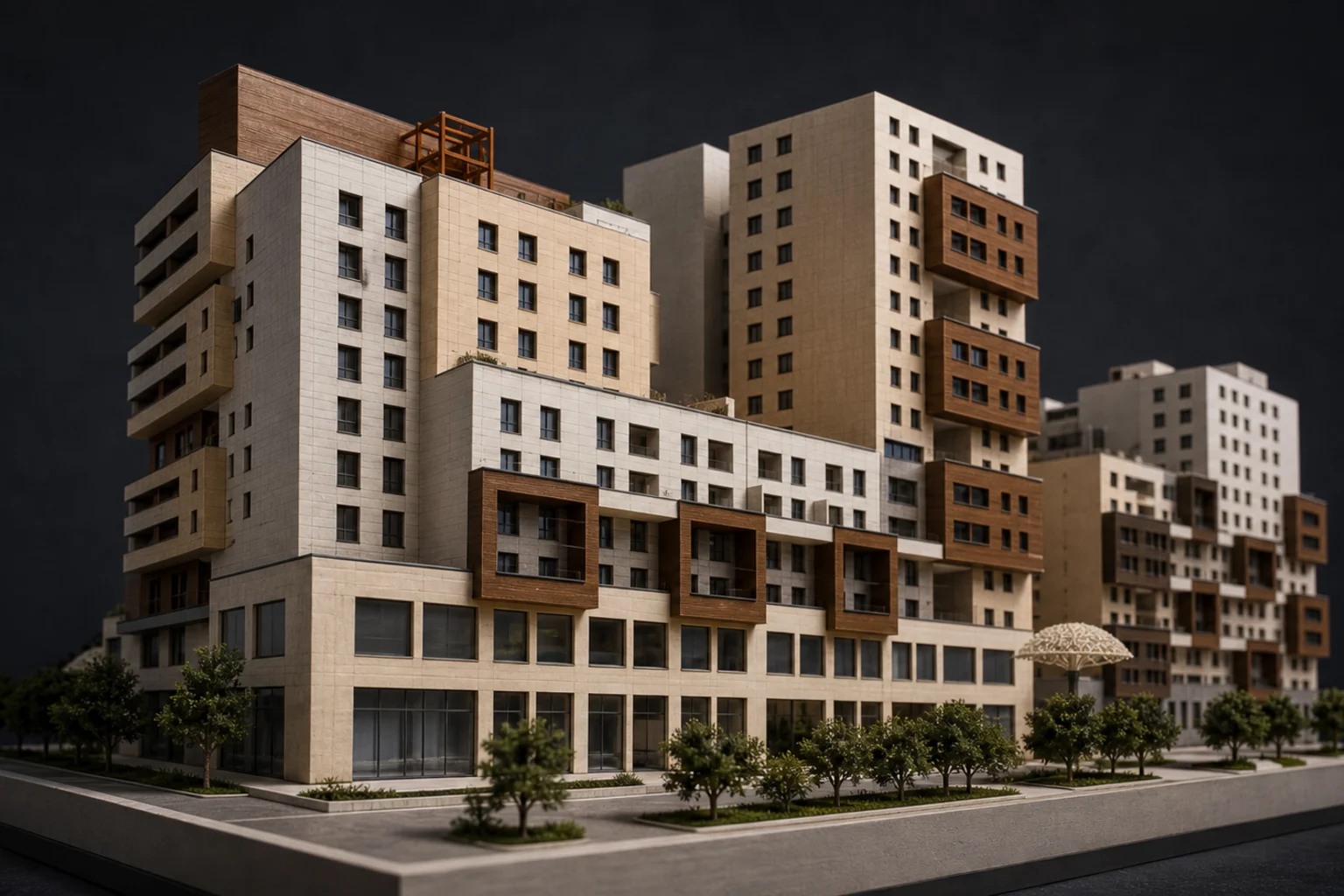 مشروع مجمع فردوس قم التجاري و500 وحدة سكنية